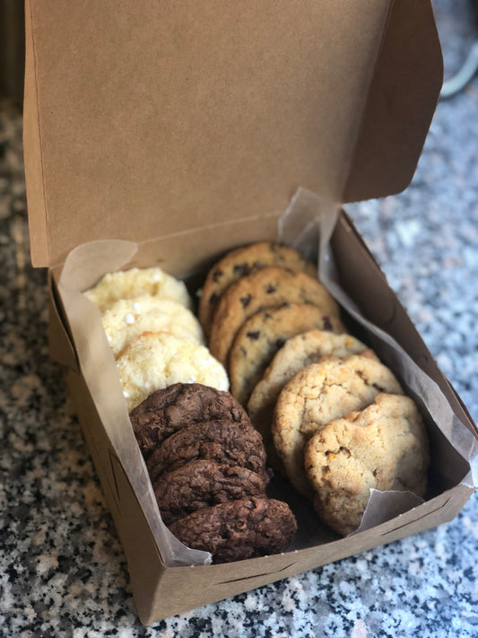 Dozen cookie (3 cookies of 4 flavors) Sample Box