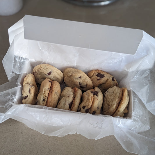 Dozen mini chocolate chip cookies